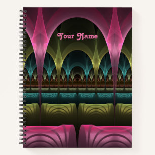 Speciale Fantasie Abstract Kleurrijke Fractal Eige Notitieboek