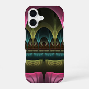 Speciale fantasiepatroon abstract kleurrijke fract iPhone 16 hoesje