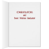 Speciale felicitaties! Aangepaste Afstuderen Kaart (Binnen (Rechts))