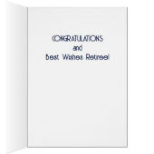 Speciale felicitaties! Custom RETIREMENT Kaart (Binnen (Rechts))