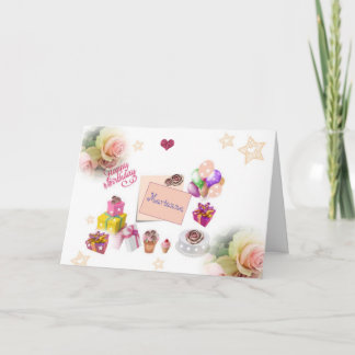 Speciale Festive Happy Birthday Kaart