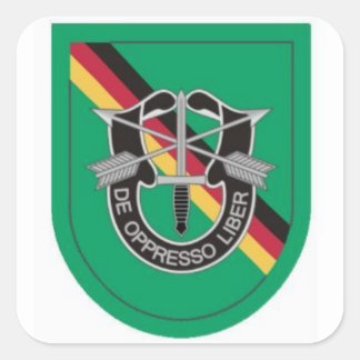 SPECIALE FLASH/DUI FORCES DET EUROPE STICKKERS VIERKANTE STICKER