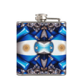 Speciale fles met Argentijnse kleuren Design Heupfles (Achterkant)