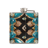 Speciale fles met Bahamas Kleuren Design Heupfles (Achterkant)