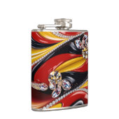 Speciale fles met Belgische kleuren Design Heupfles (Rechts)