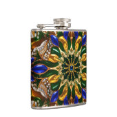 Speciale fles met Brazilië Kleuren Design Heupfles (Rechts)