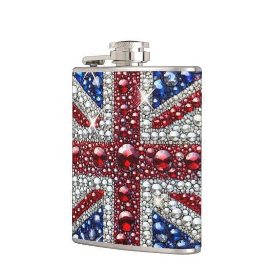 Speciale fles met British Colours Design Heupfles (Links)