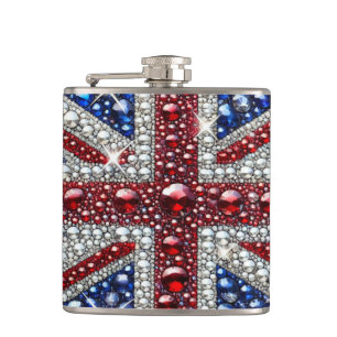 Speciale fles met British Colours Design Heupfles