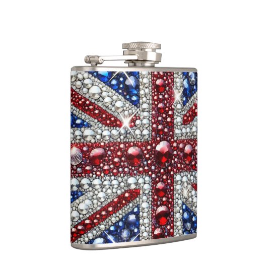 Speciale fles met British Colours Design Heupfles (Rechts)