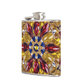 Speciale fles met Colombiaanse kleuren Design Heupfles (Links)