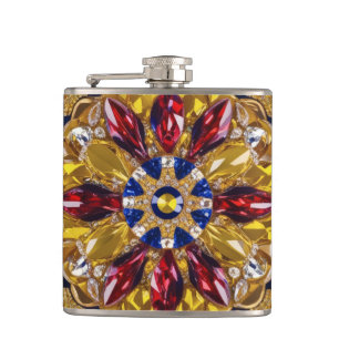 Speciale fles met Colombiaanse kleuren Design Heupfles