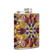 Speciale fles met Colombiaanse kleuren Design Heupfles (Rechts)