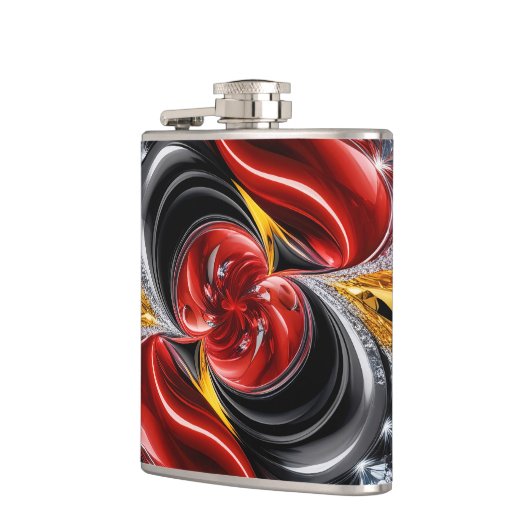 Speciale fles met Duitse kleuren Design Heupfles (Links)