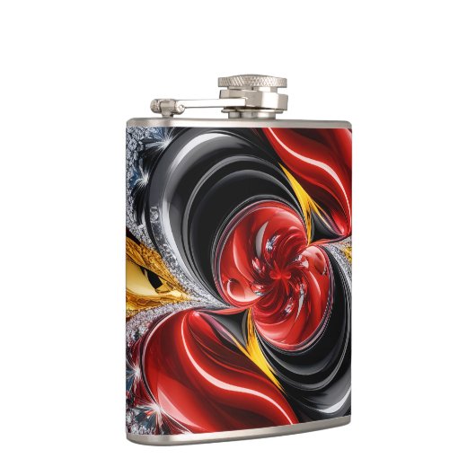 Speciale fles met Duitse kleuren Design Heupfles (Rechts)