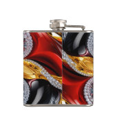 Speciale fles met Duitse kleuren Design Heupfles (Achterkant)