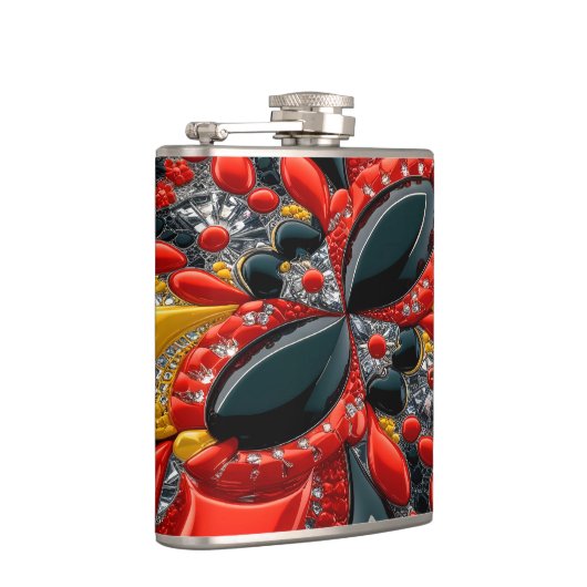 Speciale fles met Duitsland Kleuren Design Heupfles (Rechts)