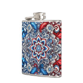 Speciale fles met Franse kleuren Design Heupfles (Links)