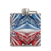 Speciale fles met Franse kleuren Design Heupfles (Achterkant)