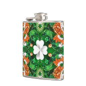 Speciale fles met Ierse kleuren Design Heupfles (Links)