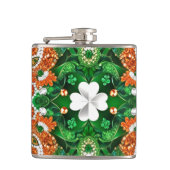 Speciale fles met Ierse kleuren Design Heupfles (Voorkant)