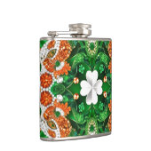 Speciale fles met Ierse kleuren Design Heupfles (Rechts)