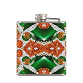 Speciale fles met Ierse kleuren Design Heupfles (Achterkant)