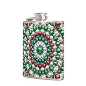 Speciale fles met Italiaanse kleuren Design Heupfles (Links)