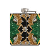 Speciale fles met Jamaican Colors Design Heupfles (Achterkant)