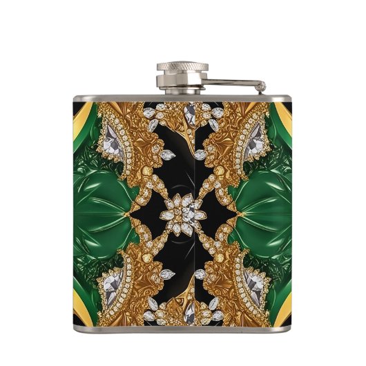 Speciale fles met Jamaican Colors Design Heupfles (Achterkant)