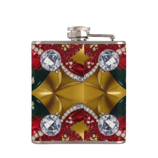 Speciale fles met Los Angeles Colours Design Heupfles (Achterkant)