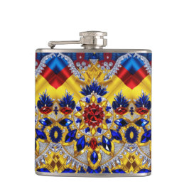 Speciale fles met Roemeense kleuren Design Heupfles