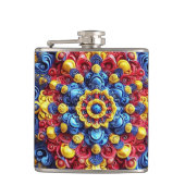 Speciale fles met Roemeense kleuren Design Heupfles (Voorkant)