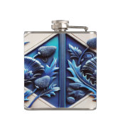 Speciale fles met Scottish Thistles Design Heupfles (Achterkant)