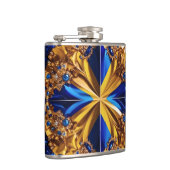 Speciale fles met Zweden Kleuren Design Heupfles (Rechts)