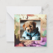 Speciale Floral Photo Note Kaart Notitiekaartje (Voorkant)