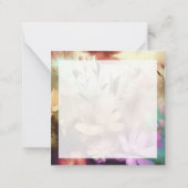 Speciale Floral Photo Note Kaart Notitiekaartje (Achterkant)