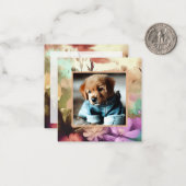 Speciale Floral Photo Note Kaart Notitiekaartje (Voorkant / Achterkant in situ)