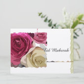 Speciale florale platte kaart, enkel voor dit offe (Staand voorkant)