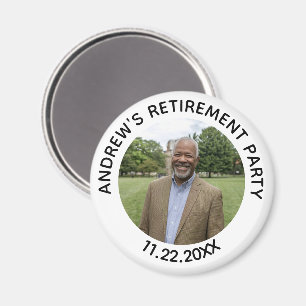 Speciale foto elegante pensioneringsfeest magneet
