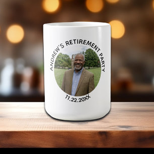 Speciale foto elegante pensioneringspartij koffiemok