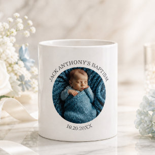 Speciale foto jongensdoop favoriet koffiemok