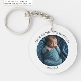 Speciale foto jongensdoopgeschenk sleutelhanger