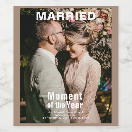 Speciale foto toevoegen Etikettenset voor eten en Wijn Etiket (Enkel label)