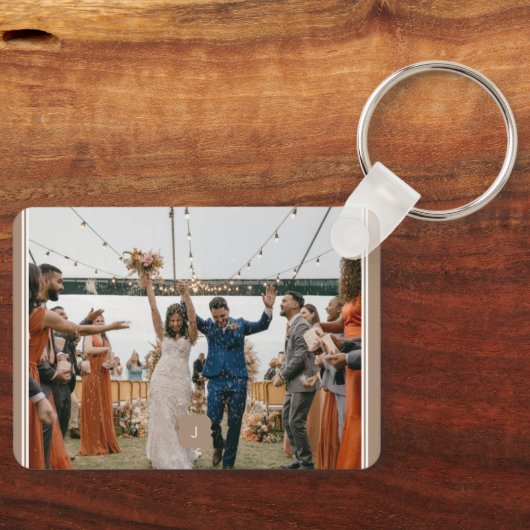 Speciale Foto toevoegen Monogram Sleutelhanger (Voorkant)