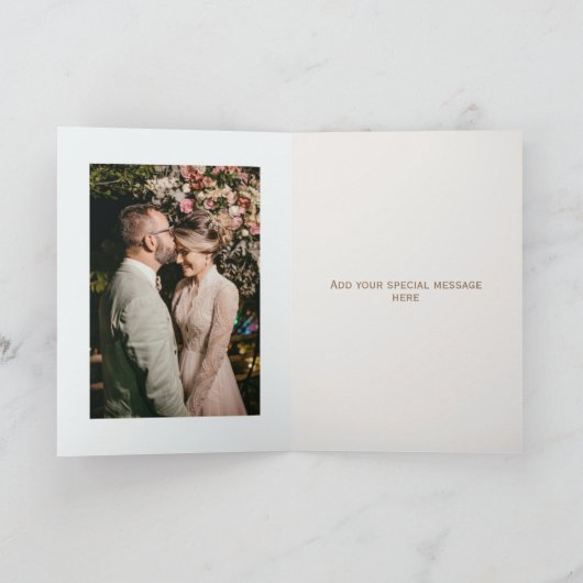 Speciale foto toevoegen Trouwbedankkaart Bedankkaart (Binnen)
