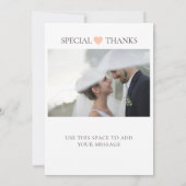 Speciale foto toevoegen Trouwbedankkaart Bedankkaart (Achterkant)