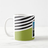 Speciale foto van Bright Groene strips Koffiemok (Links)