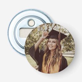 Speciale foto's en namen van de Rustic Graduation  Button Flesopener