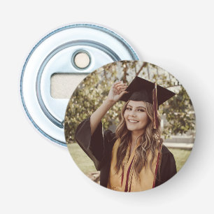 Speciale foto's en namen van de Rustic Graduation  Button Flesopener