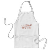 Speciale Gardening Gardener Roos Gold-naam Standaard Schort (Voorkant)